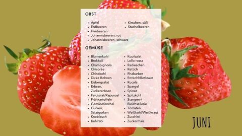 Saisonkalender Juni