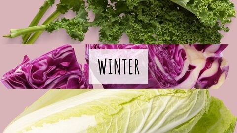 Rezepte und Warenkunde Collage zum Winter